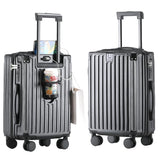 20Inch Carryon Luggage Carryon with CupHolder & USBPort, Hardside Smart Luggage with Airline Approved TSA Lock, Lightweight carryon luggage 21.6