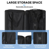 20Inch Carryon Luggage Carryon with CupHolder & USBPort, Hardside Smart Luggage with Airline Approved TSA Lock, Lightweight carryon luggage 21.6"x14.3"x9.4" airline approved 360° Spinner Double Wheels