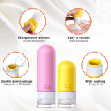 20Pack Travel Bottles for Toiletries, TSA Approved Travel Bottles Silicone Travel Size Containers, Travel Essentials Leak Proof Refillable Liquid, Shampoo and Conditioner Travel Toiletry Bottles
