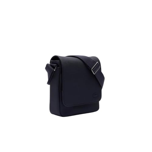Lacoste Men's Classic Flap Crossover Crossbody Bag, Midnight Blue, One Size