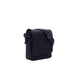 Lacoste Men's Classic Flap Crossover Crossbody Bag, Midnight Blue, One Size