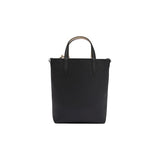 Lacoste Womens Anna Vertical Tote Bag, Black/Warm Sand, One Size