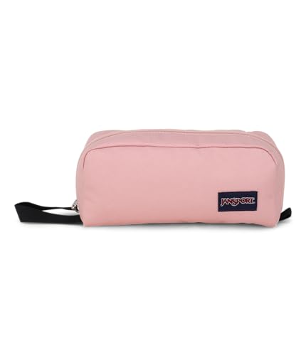 JanSport Perfect Pouch – Accordion Opening, Single Compartment with 3 Dividers, Small Internal Pocket, Misty Rose
