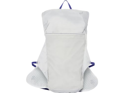 ASICS 8L backpack in Glacier Grey and Eggplant