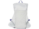 ASICS 8L backpack in Glacier Grey and Eggplant