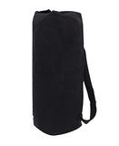 Rothco Canvas Double Strap Duffle Bag: 89.6L Capacity for Durability and Convenience – Black