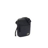 Lacoste Mens LCST Small Flat Crossbody Bag, Black, One Size