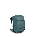 Osprey Farpoint Fairview 36L Wheeled Travel Pack - Carry On Luggage with Wheels - Rolling Backpack Travel Bag, Cascade/Torrent Blue