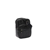 Lacoste Embossed Monogram Small Crossover Bag, Black, One Size