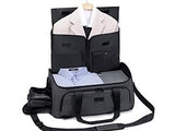 Vessgra Garment Bags for Travel 58L Garment Bags Duffle Bag for Travel Convertible Carry On Garment Duffle Bag 4 in 1 Foldable Suit Bag with Shoes Compartment for Men Women Weekender，Dark Grey