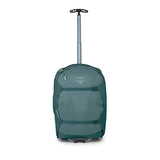 Osprey Farpoint Fairview 36L Wheeled Travel Pack - Carry On Luggage with Wheels - Rolling Backpack Travel Bag, Cascade/Torrent Blue