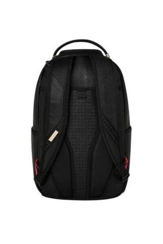 Sprayground Gold Fang Backpack, 18x6x11.5 Inch, Gold, 100% PVC, Laptop Compartment, Adjustable Straps