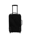 Rockland Vara Softside 3-Piece Upright Luggage Set,Expandable, Black, (20/22/28)