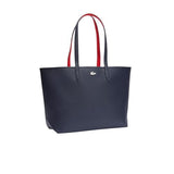 Lacoste Women's Anna Zipped Tote, Marine/Rouge, One Size