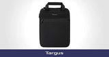 Targus Vertical Slipcase Laptop Messenger Bag, Black - Hideaway Handles with Cross Shoulder Strap and Protective Padding, Fits 14" Laptop (TSS913)