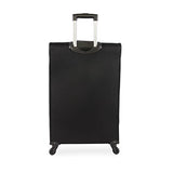 Nautica Seascape Collection 4pc Softside Luggage Set, Black/Blue