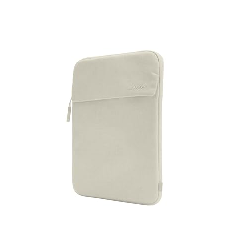 Incase Crosstown Sleeve with Woolenex - 13 Inch and 14 Inch Laptop and MacBook Sleeve – Vertical Orientation, Cushioned Protection, Durable Construction, External Slip Pocket - Limestone