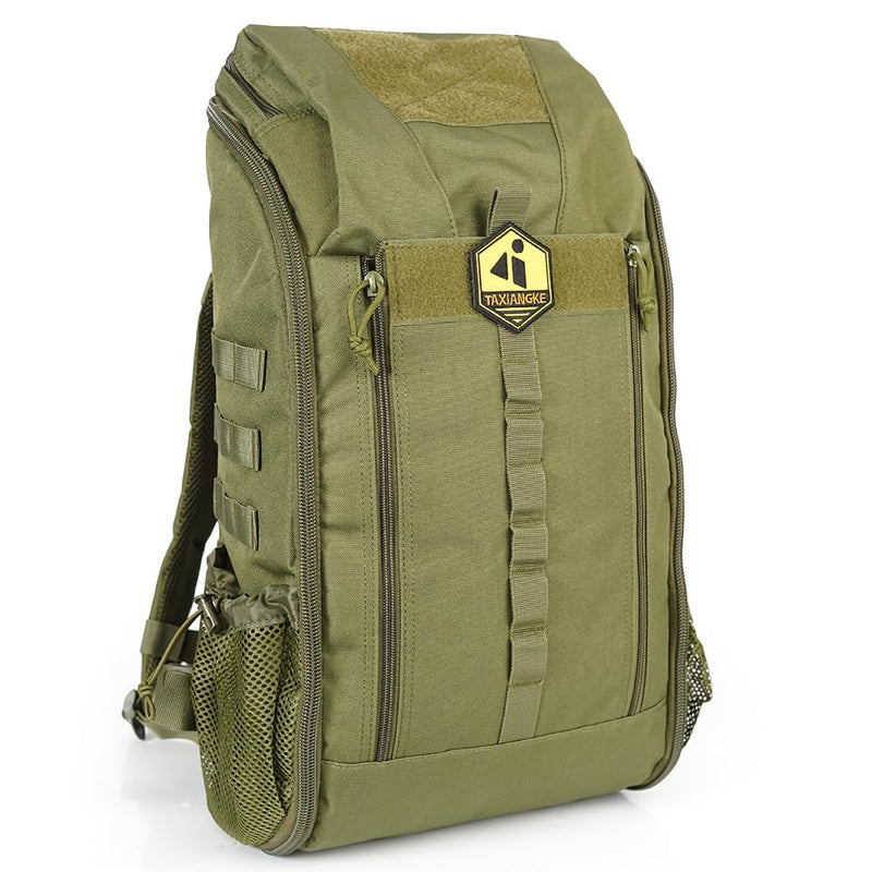 25L Hiking Backpack for Men & Women,Breathable Waterproof Backpack, Lightweight Camping Backpack with MOLLE System - Green,Suitable for mountain climbing and outdoor hiking