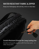 2L Sling Bag for Men & Women - Anti - Theft RFID - Safe Fanny Pack with Smart Lockable Zippers - Water Resistant Lightweight Crossbody Bag for Travel Hiking Running Walking Daily Use (Black)