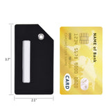 2Pcs Black Silicon Travel Luggage Tags Suitcase Luggage Bag Tags, Travel Airlines Baggage ID Name Label