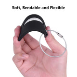 2Pcs Black Silicon Travel Luggage Tags Suitcase Luggage Bag Tags, Travel Airlines Baggage ID Name Label
