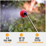 3 Gallon Lawn Garden Sprayer Compatible with DeWalt 20V MAX Battery, Backpack Pump Sprayer with 2.0Ah Battery, 7 Nozzles, Adjustable Pressure,Translucent Tank for Spraying, Watering, Weeds, Cleaning