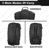 3 In 1 Tactical 30L Military Backpack Travel Duffle Bag for Weekender Gym Workout Deployment