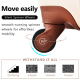3 Luggage Sets, Durable Lightweight Hardshell Spinner Wheels with Combination Lock