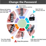 3 Pack Combination Lock 3 Digit Padlock Resettable and Waterproof for School Gym Suitcases Locker, Luggage, Briefcases, Computer Bags, Schoolbags, Backpacks, Locker, Drawers, Toolkit and Cabinets