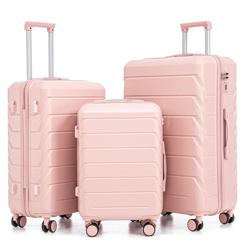 3 - Piece ABS Hardshell Luggage Set – Lightweight, Tough & Scratch - Resistant