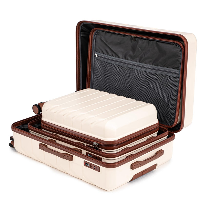 3 - Piece ABS Hardshell Suitcase Set Lightweight, Tough & Scratch - Resistant