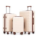 3 - Piece ABS Hardshell Suitcase Set Lightweight, Tough & Scratch - Resistant