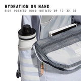 3 - Stripe Classic backpack for men and women, bag with laptop sleeve