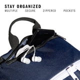 3 - Stripe Classic backpack for men and women, bag with laptop sleeve