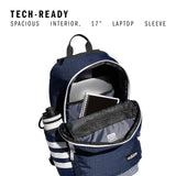 3 - Stripe Classic backpack for men and women, bag with laptop sleeve