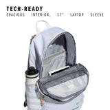 3 - Stripe Classic backpack for men and women, bag with laptop sleeve