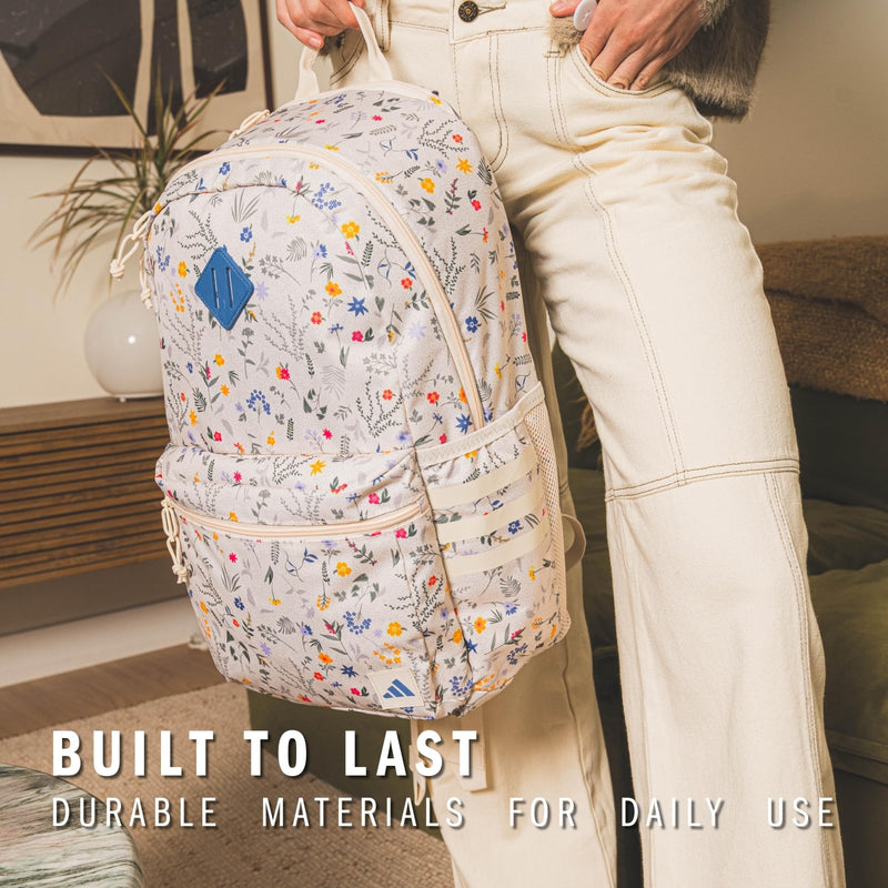 3 - Stripe Classic backpack for men and women, bag with laptop sleeve