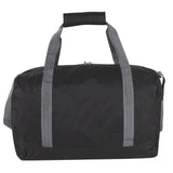 30 Liter, 17 Inch Canvas Duffle Bags for Men and Women – Travel Weekender Overnight Carry - On Shoulder Duffel Tote Bags (Black)