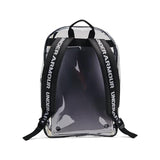 Under Armour Unisex-Adult Essential Clear Backpack, (960) Clear/Black/White, One Size Fits Most