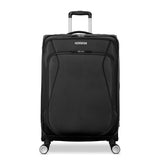 American Tourister 4 KIX 3.0 Checked-Medium 24-Inch Spinner (Black)