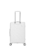 Rockland Prague Hardside Luggage with Spinner Wheels, Ivory, 3-Piece Set (20/24/28)