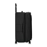 Briggs & Riley 31" Extra Large Expandable Spinner - Checked Luggage for Travel, Suitcases with Wheels, Softside Rolling Bag for Men & Women, Self-Repairing Zipper - Baseline Collection, Black