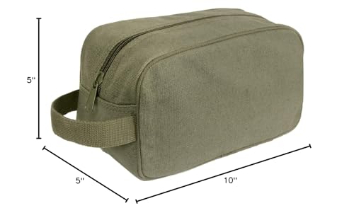 Rothco Heavyweight Canvas Travel Dopp Kit - Shave and Shower Toiletry Organizer