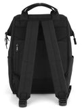 himawari 14.9 inch Women's Laptop Backpack, Large Capacity College Schoolbag, Waterproof Travel Bag for Men & Women-0403-03#Black