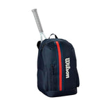 WILSON 2025 Team Tennis Backpack - Navy/Red, Holds up to 2 Rackets