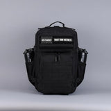 WOLFpak 45L Tactical Gym Backpack (Alpha Black) Durable 1000D Waterproof Oxford Material with MOLLE Webbing, Laptop Pocket & Dual Cup Holders, Durable Fitness/Travel/Military Daypack