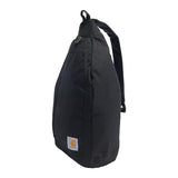 Carhartt Durable Sling Bag, Crossbody Backpack with Side Release Buckle, Tablet Sleeve and Adjustable Strap, Black