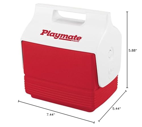 Igloo Mini Playmate Cooler , Red/White, 4 Qt