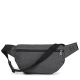 EASTPAK Doggy Bag – 3L Waistpack with Front & Back Zip Pockets, Adjustable Belt, Lightweight & Vegan-Friendly, Black Denim