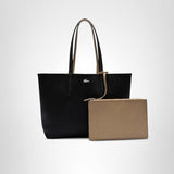 Lacoste Women's Anna Large Reversible Tote Bag, Tuareg/Grey Chinecalla, One Size